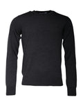 Dolce & Gabbana Dark Gray DG Logo Crew Neck Pullover Sweater by Dolce & Gabbana