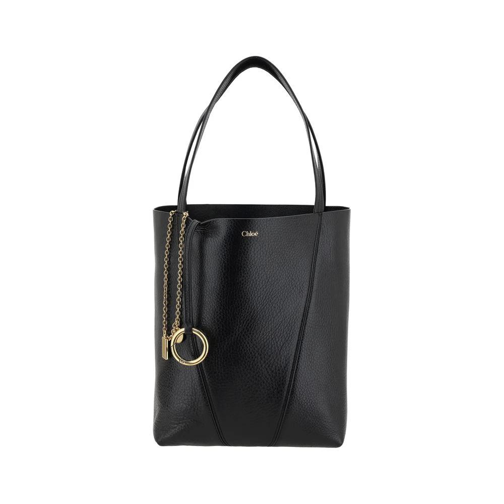 Chloé Black Calf Leather Bos Taurus Shoulder Bag by Chloé