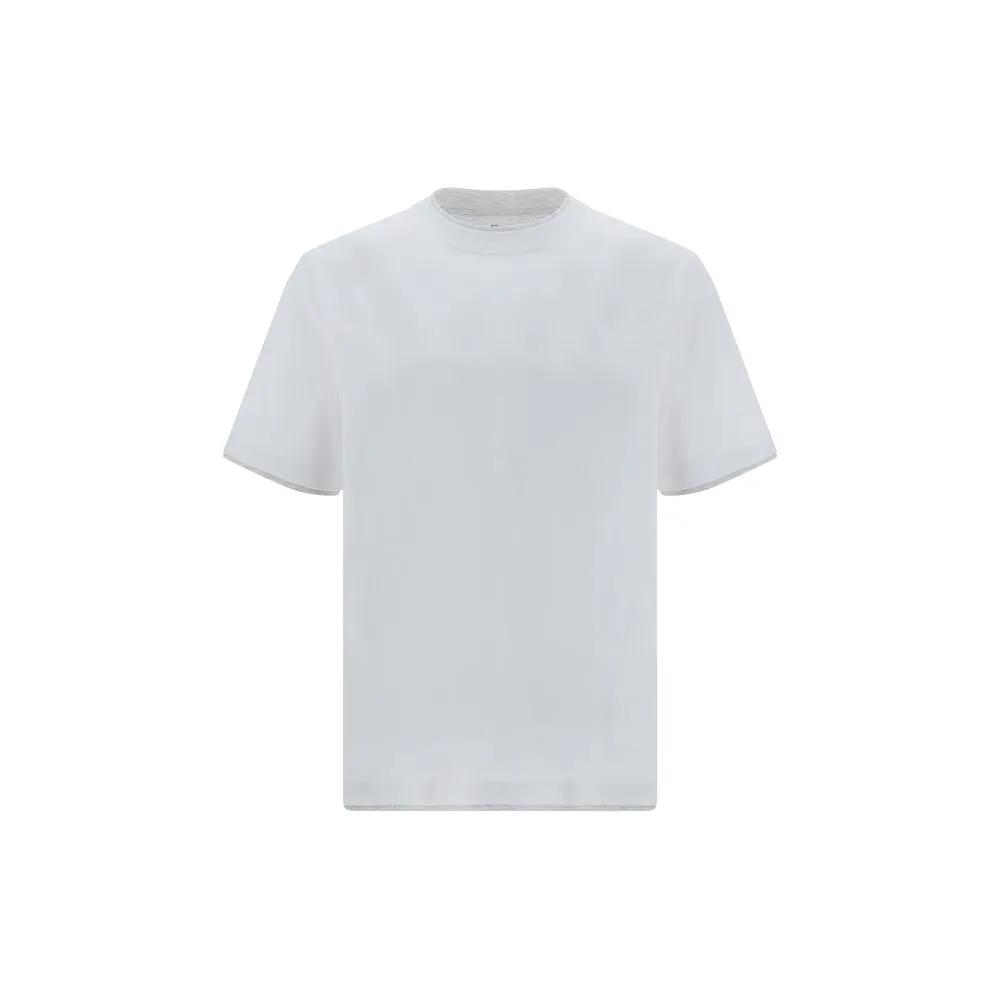 T-shirt en coton blanc Brunello Cucinelli