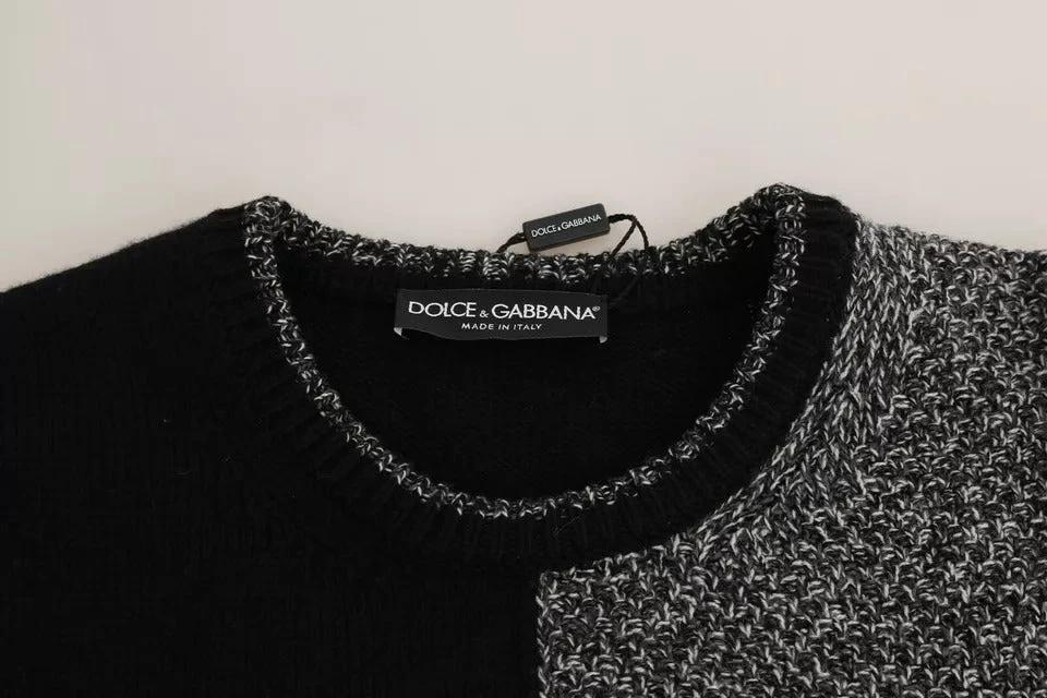 Dolce & Gabbana Multicolor KING Knight Monkey Knitted Cashmere Wool Sweater by Dolce & Gabbana