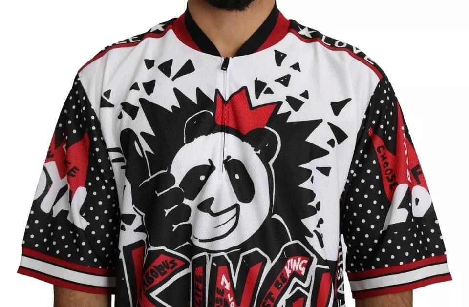 Dolce & Gabbana White King Panda Polyester T-shirt Top by Dolce & Gabbana
