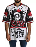 Dolce & Gabbana White King Panda Polyester T-shirt Top by Dolce & Gabbana