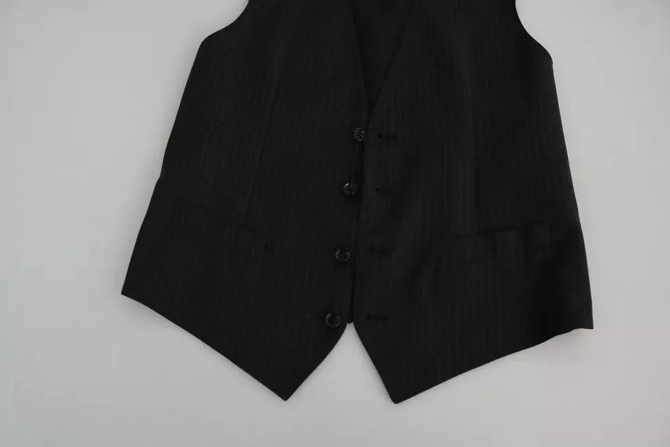 Dolce & Gabbana Black Men Formal STAFF Dress Waistcoat Vest by Dolce & Gabbana