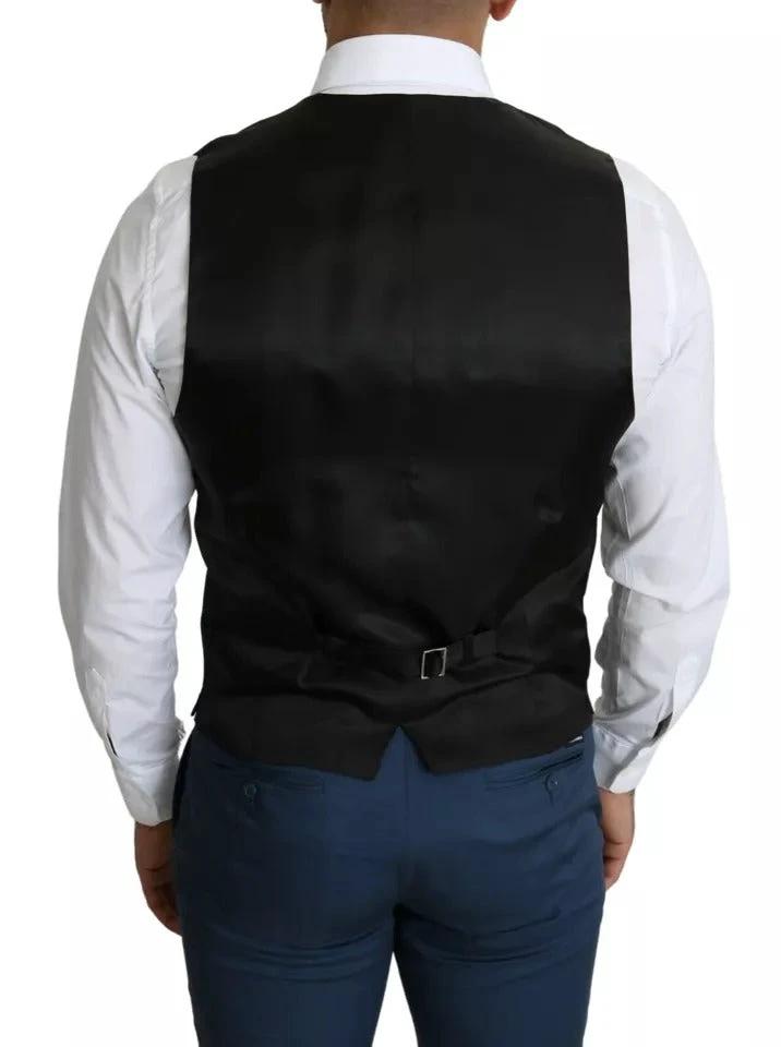 Dolce & Gabbana Black Men Formal STAFF Dress Waistcoat Vest by Dolce & Gabbana