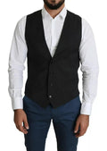 Dolce & Gabbana Black Men Formal STAFF Dress Waistcoat Vest by Dolce & Gabbana
