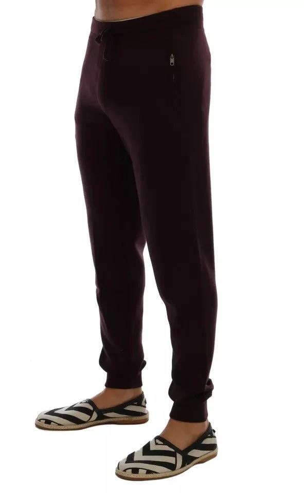 Dolce & Gabbana Purple Cashmere Gym Training Sport Pants by Dolce & Gabbana