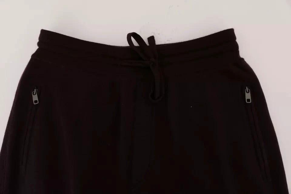 Dolce & Gabbana Purple Cashmere Gym Training Sport Pants by Dolce & Gabbana