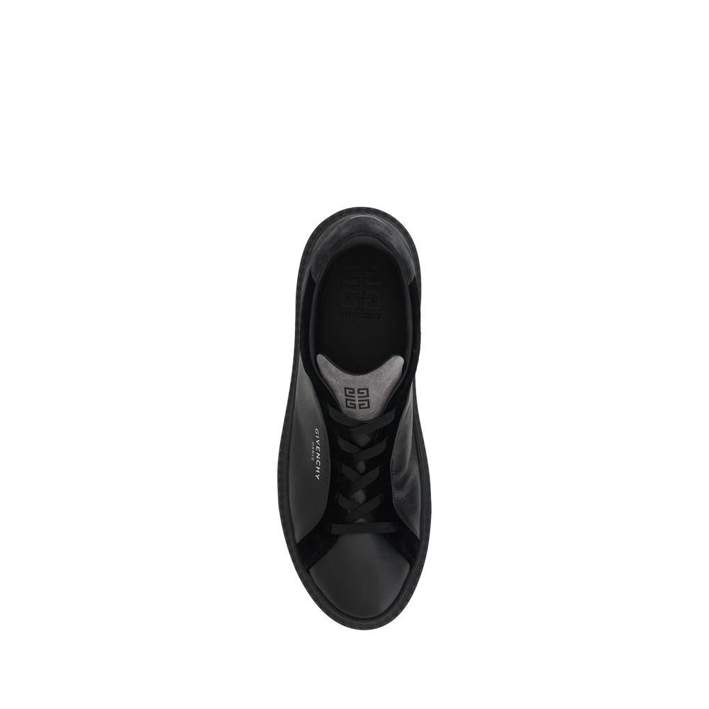 Givenchy Black Leather G Set Sneakers by Givenchy