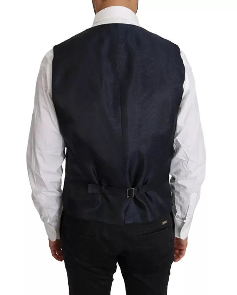 Dolce & Gabbana Blue Wool MARTINI Blazer Vest 2 Piece by Dolce & Gabbana