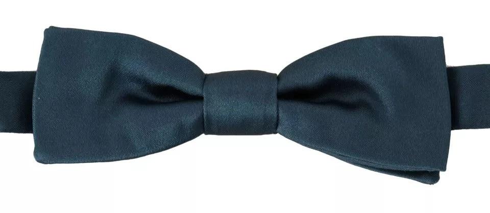 Dolce & Gabbana Blue 100% Silk Adjustable Neck Bow Tie Mens by Dolce & Gabbana