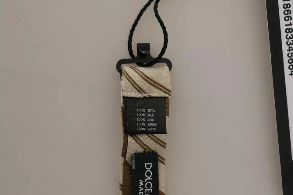 Dolce & Gabbana Multicolor Patterned Adjustable Neck Bow Tie Men by Dolce & Gabbana