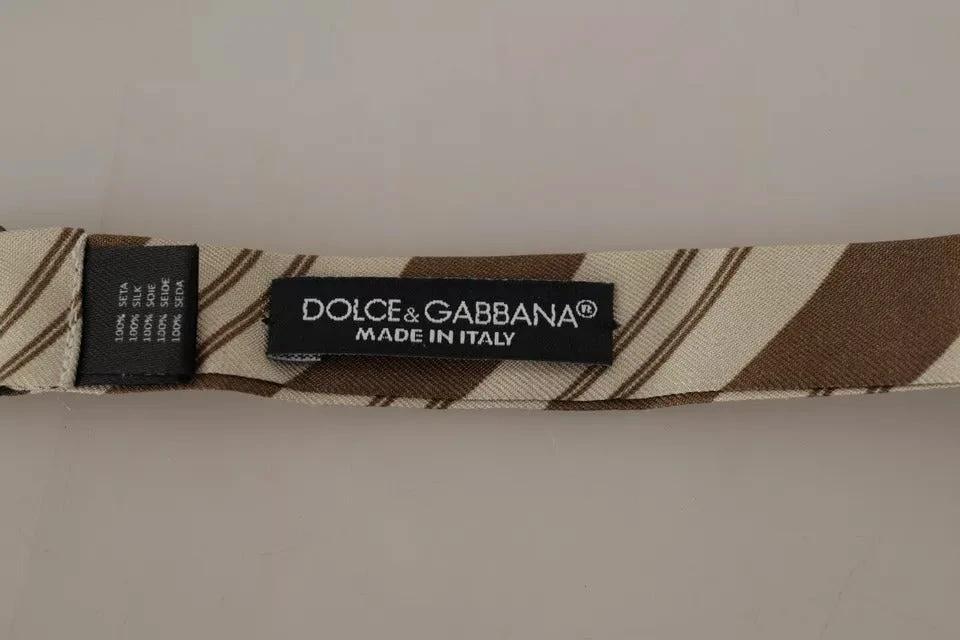 Dolce & Gabbana Multicolor Patterned Adjustable Neck Bow Tie Men by Dolce & Gabbana