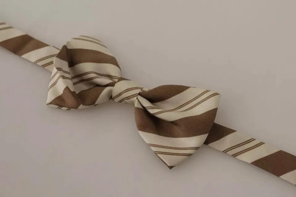 Dolce & Gabbana Multicolor Patterned Adjustable Neck Bow Tie Men by Dolce & Gabbana