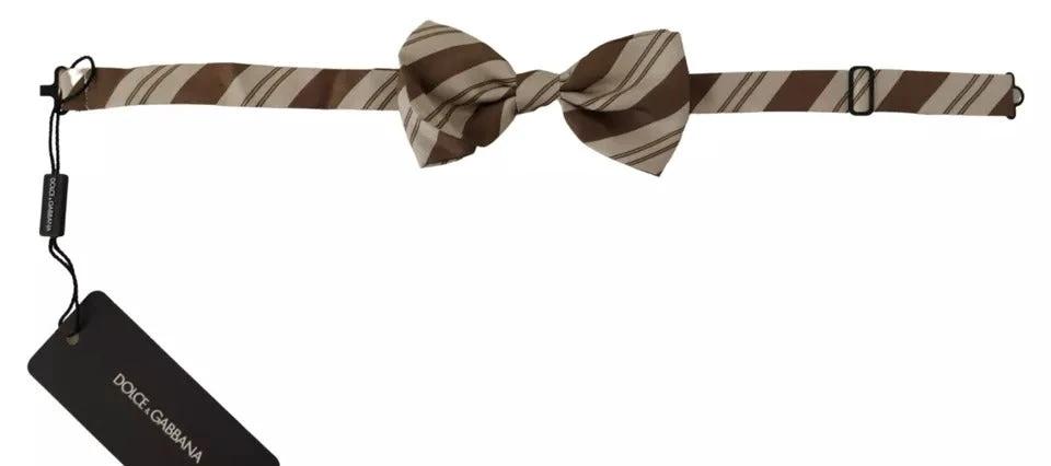 Dolce & Gabbana Multicolor Patterned Adjustable Neck Bow Tie Men by Dolce & Gabbana