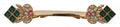Dolce & Gabbana Gold Plated 925 Sterling Silver Crystal Collar Stop Brooch by Dolce & Gabbana