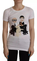 Dolce & Gabbana White #DGFamily Patch Top Cotton T-shirt by Dolce & Gabbana