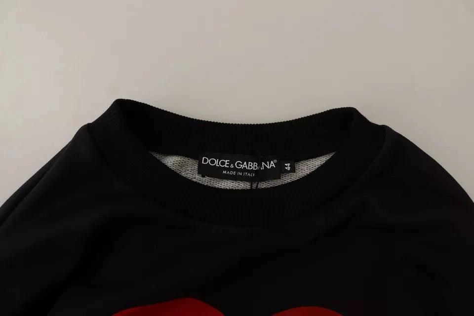 Dolce & Gabbana Black Cupid Print Hoodie Sweatshirt Sweater by Dolce & Gabbana