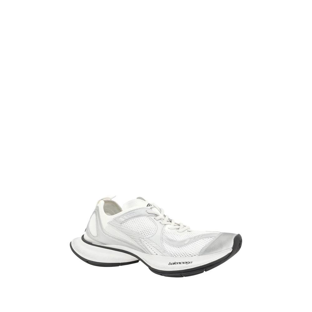 Balenciaga White Polyurethane Athletic Sneakers by Balenciaga