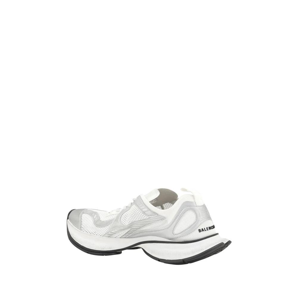 Balenciaga White Polyurethane Athletic Sneakers by Balenciaga