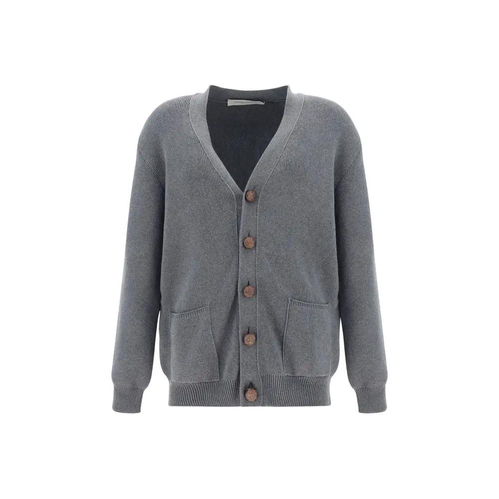 Gilet en coton gris Golden Goose