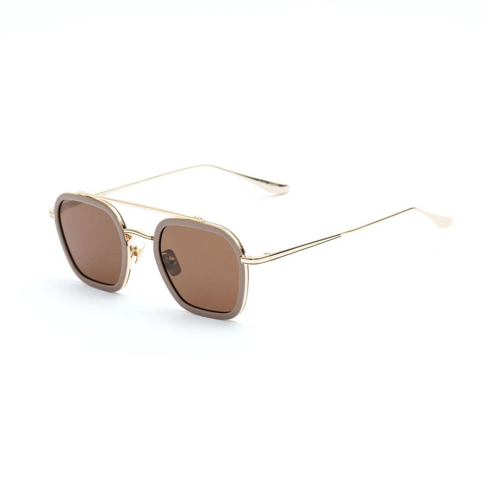 Lunettes de soleil Belstaff en titane doré