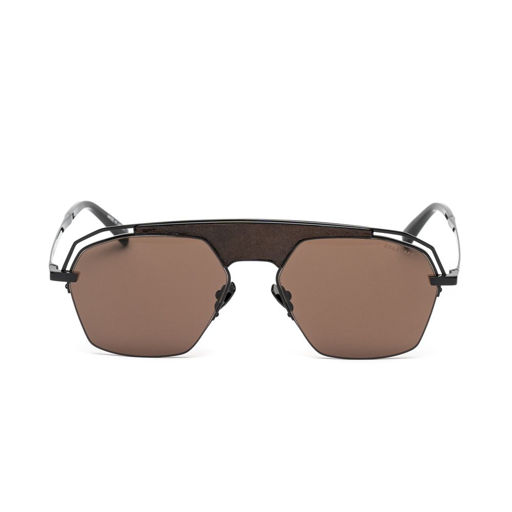 Lunettes de soleil Belstaff en titane marron