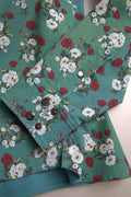 Chemise en jean Dolce &amp; Gabbana bleue à fleurs en coton boutonné