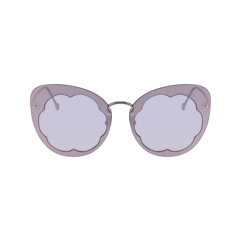 Lunettes de soleil Salvatore Ferragamo en métal violet