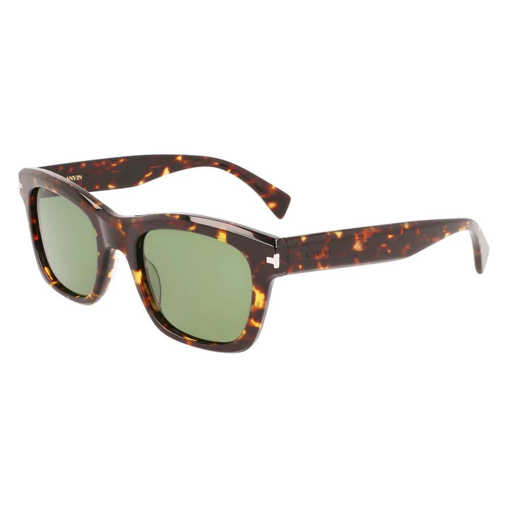 Lanvin Brown Acetate Sunglasses by Lanvin
