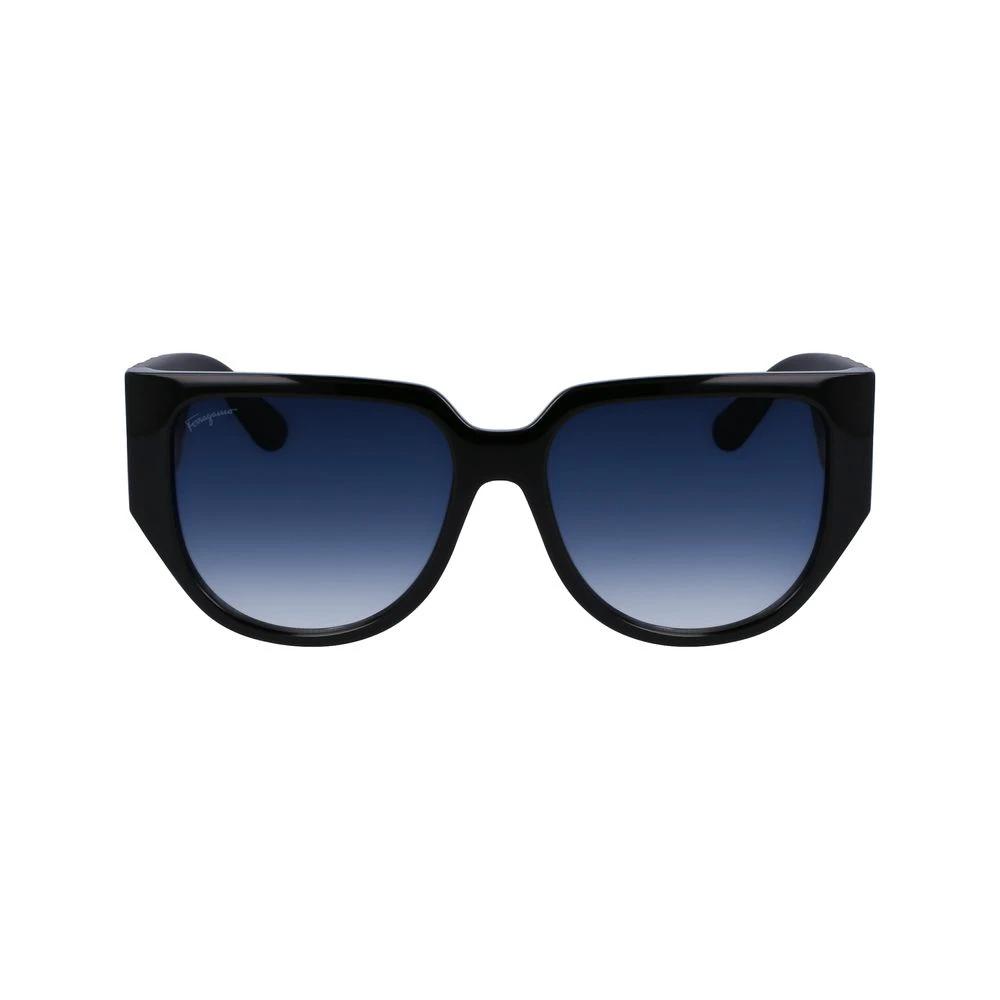 Ferragamo Black Bio Injected Sunglasses by Ferragamo