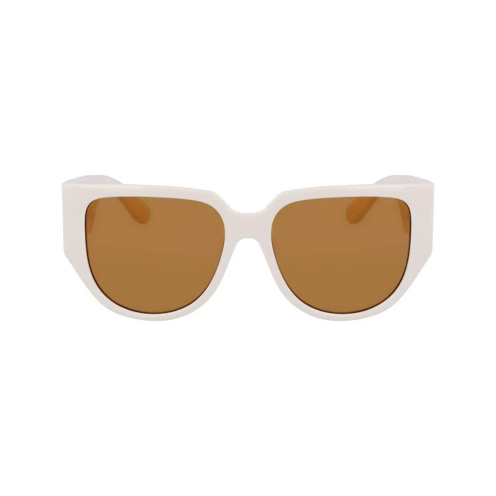 Ferragamo White Bio Injected Sunglasses by Ferragamo