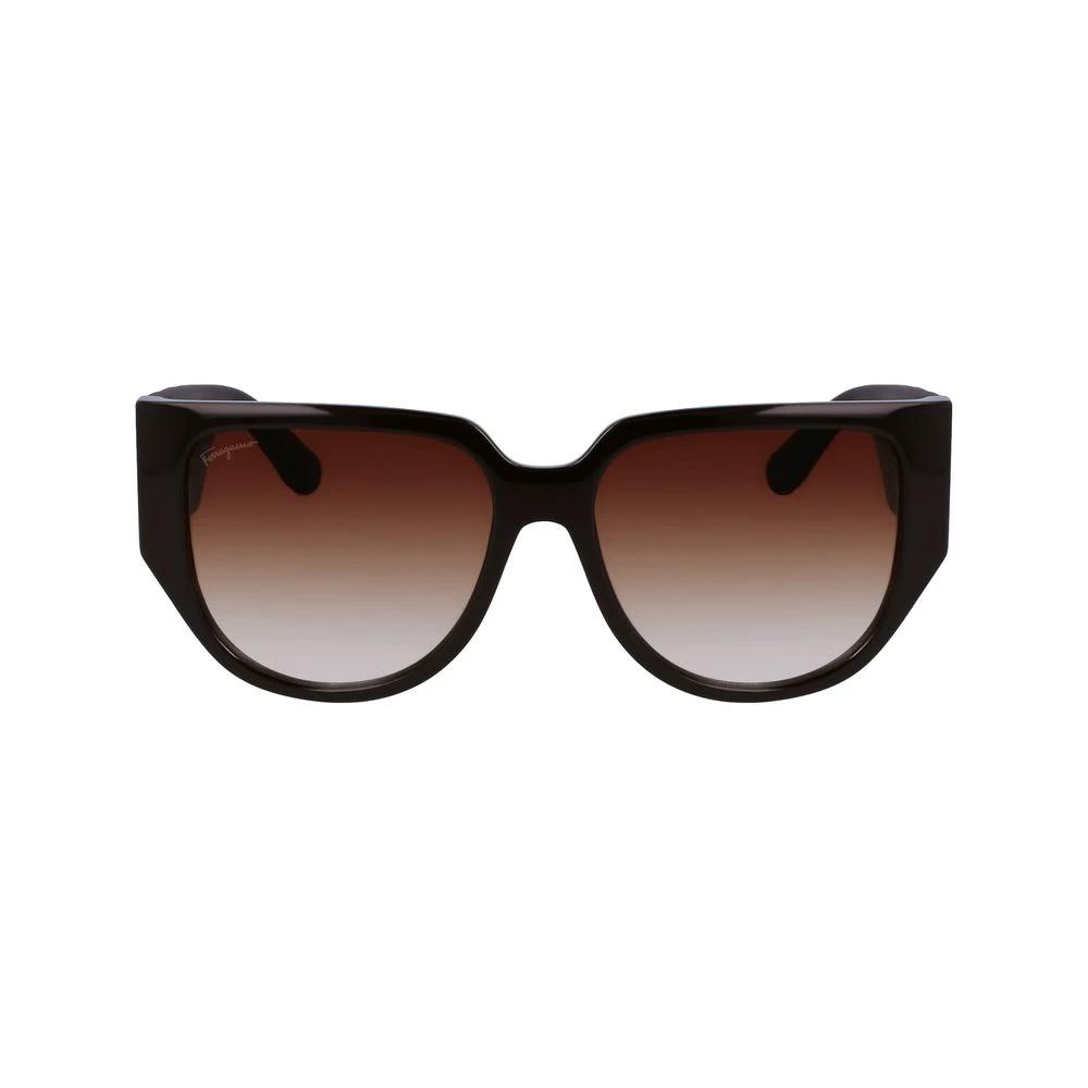 Ferragamo Brown Bio Injected Sunglasses by Ferragamo