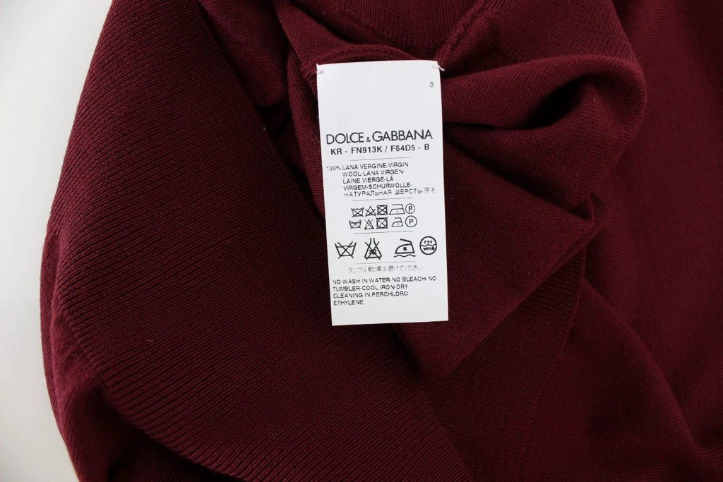 Dolce & Gabbana Red Sleeveless Crewneck Vest Pullover by Dolce & Gabbana