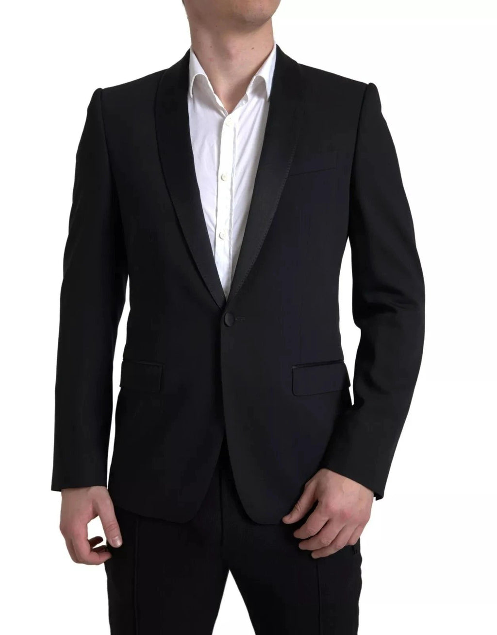 Dolce & Gabbana Black Wool Single Breasted MARTINI Blazerclothing by Dolce & Gabbana