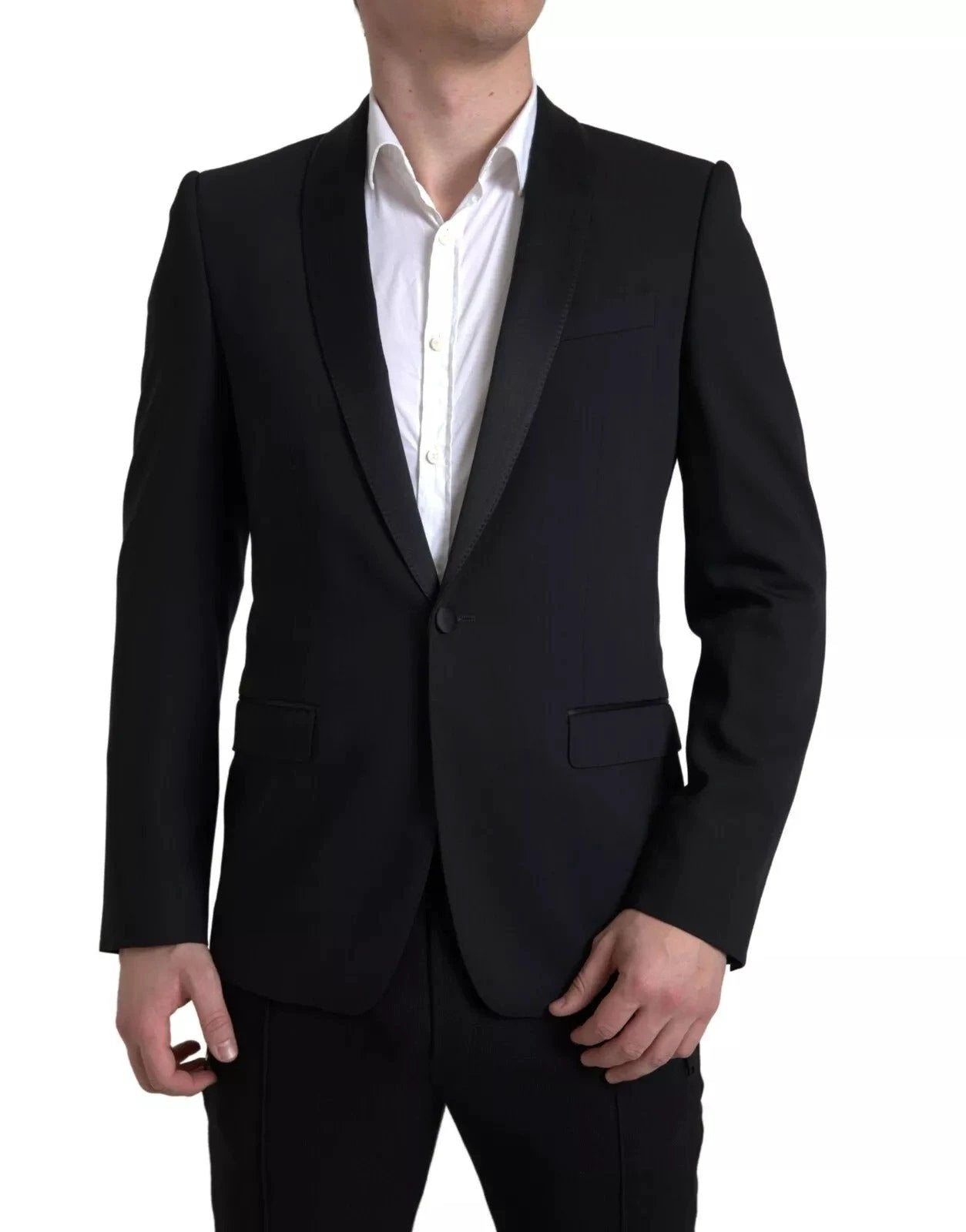Dolce & Gabbana Black Wool Single Breasted MARTINI Blazerclothing by Dolce & Gabbana