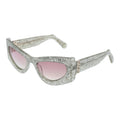 Lunettes de soleil en acétate d'argent GCDS