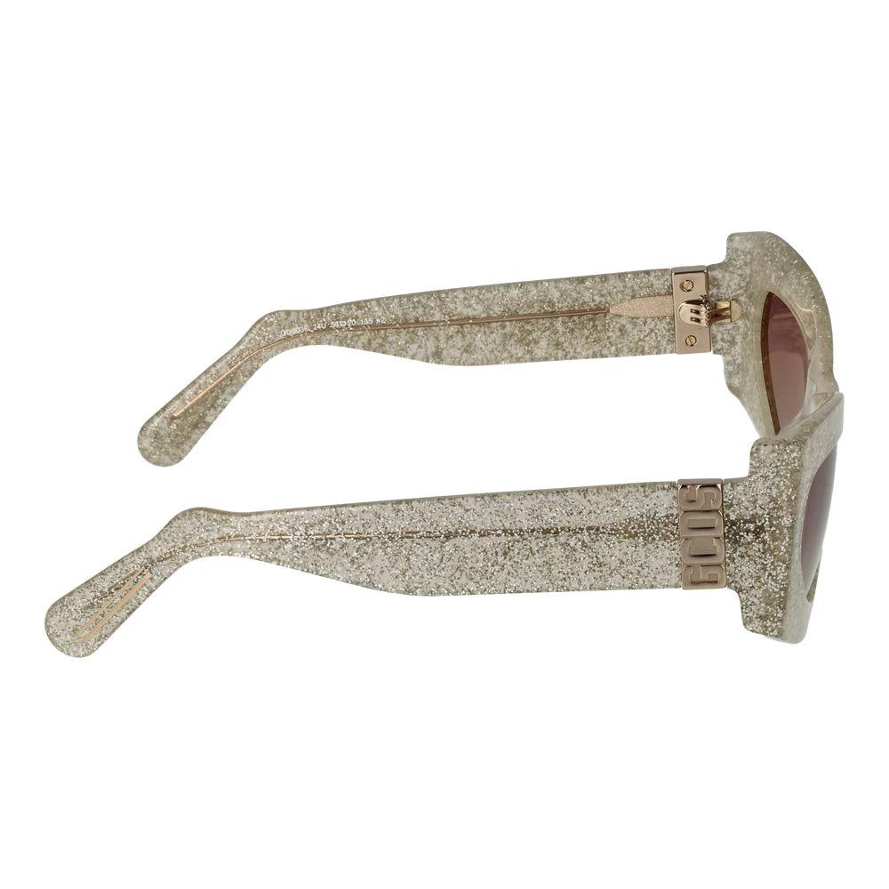 Lunettes de soleil en acétate d'argent GCDS