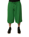 Dolce & Gabbana Green Cotton Blend Men Bermuda Shorts by Dolce & Gabbana