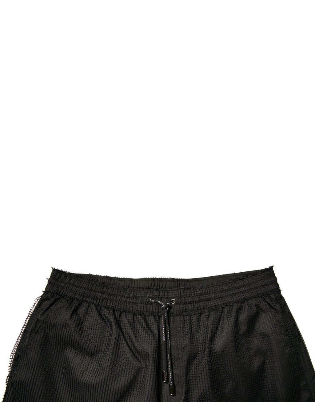 Dolce & Gabbana Black Polyester Jersey Mid Waist Shorts by Dolce & Gabbana