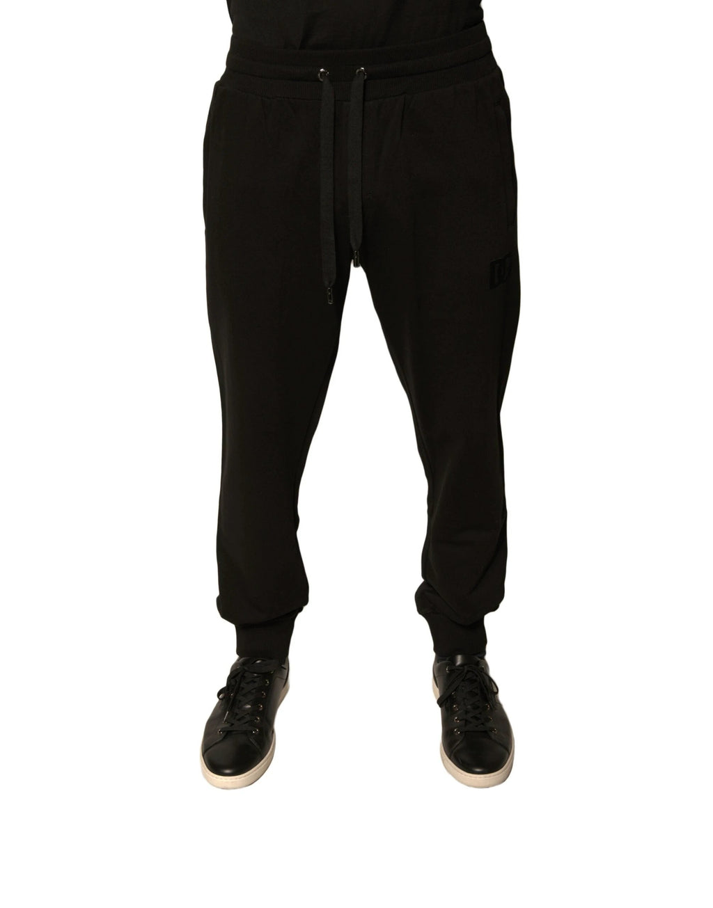 Dolce & Gabbana Black Cotton Jogger Men Sweatpants Pants by Dolce & Gabbana