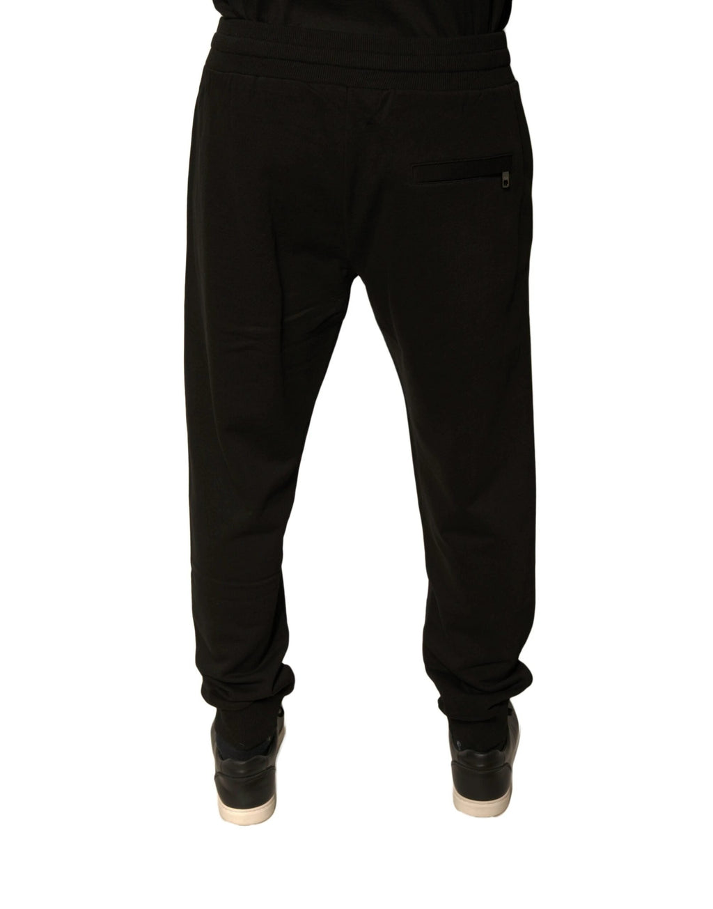Dolce & Gabbana Black Cotton Jogger Men Sweatpants Pants by Dolce & Gabbana