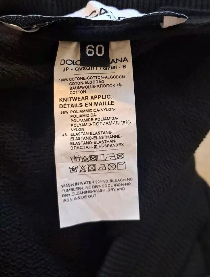 Dolce & Gabbana Black Cotton Jogger Men Sweatpants Pants by Dolce & Gabbana