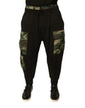Dolce & Gabbana Black Camouflage Cotton Jogger Cargo Pants by Dolce & Gabbana