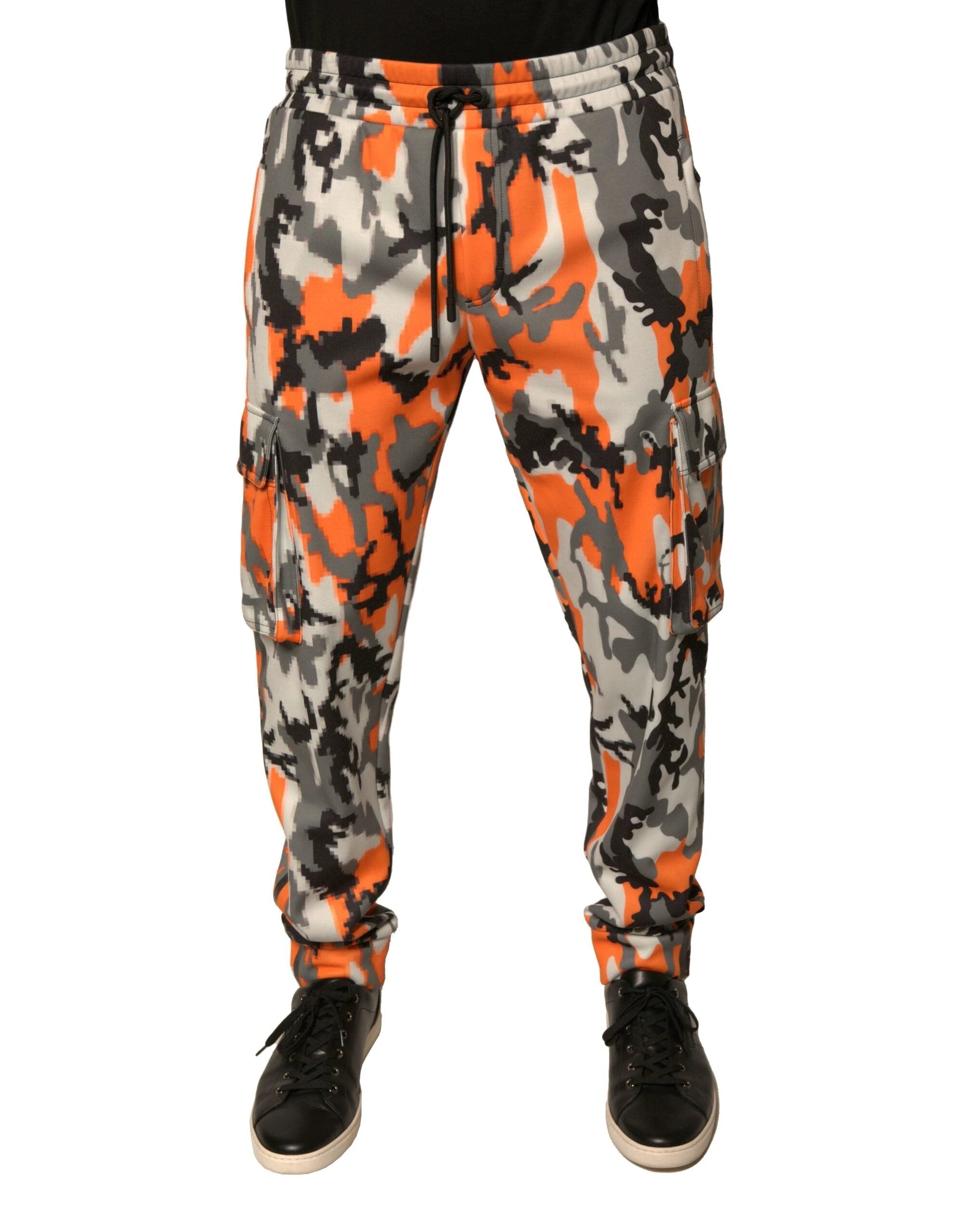 Dolce & Gabbana Multicolor Camouflage Cargo Jogger Pants by Dolce & Gabbana