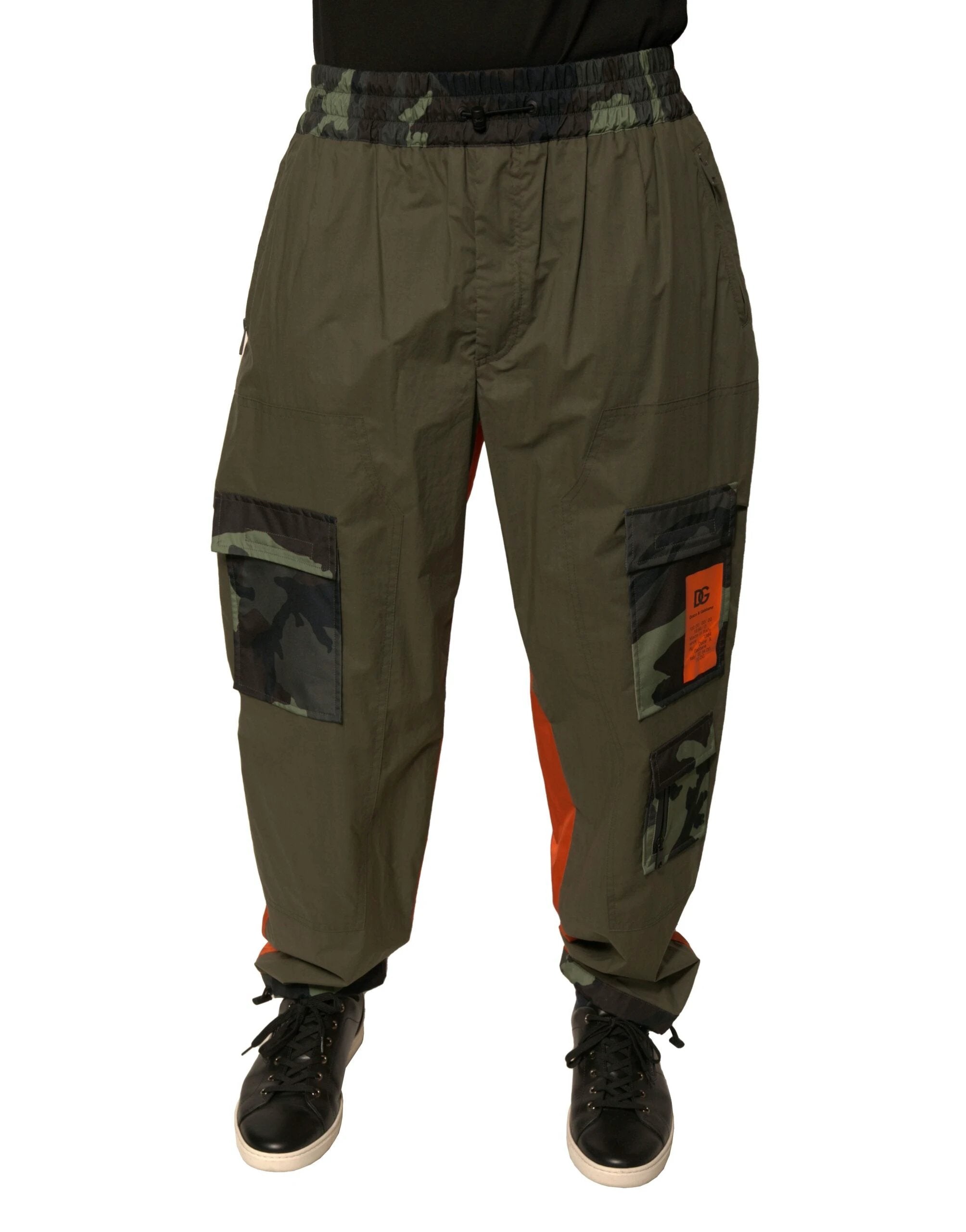 Dolce & Gabbana Multicolor Camouflage Jogger Cargo Pants by Dolce & Gabbana