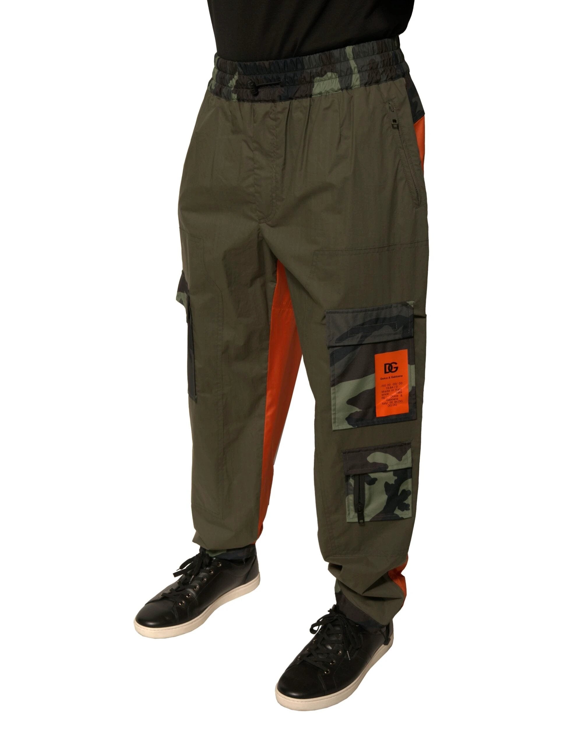 Dolce & Gabbana Multicolor Camouflage Jogger Cargo Pants by Dolce & Gabbana