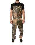 Dolce & Gabbana Multicolor Patchwork Camouflage Overall Pants by Dolce & Gabbana