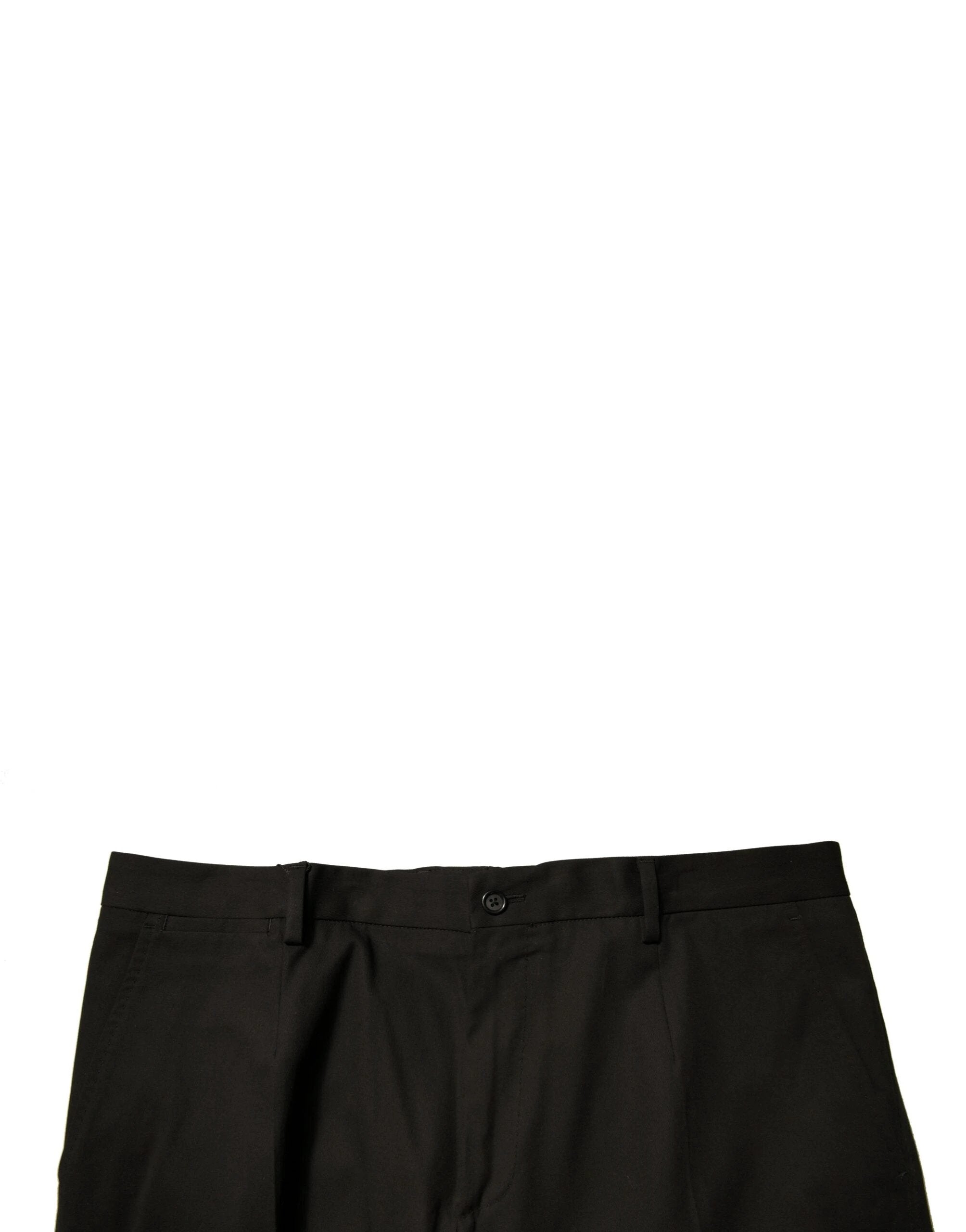 Dolce & Gabbana Black Cotton Men Cargo Casual Pants by Dolce & Gabbana