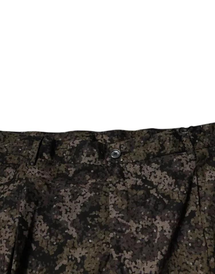 Dolce & Gabbana Multicolor Camouflage Men Dress Pants by Dolce & Gabbana