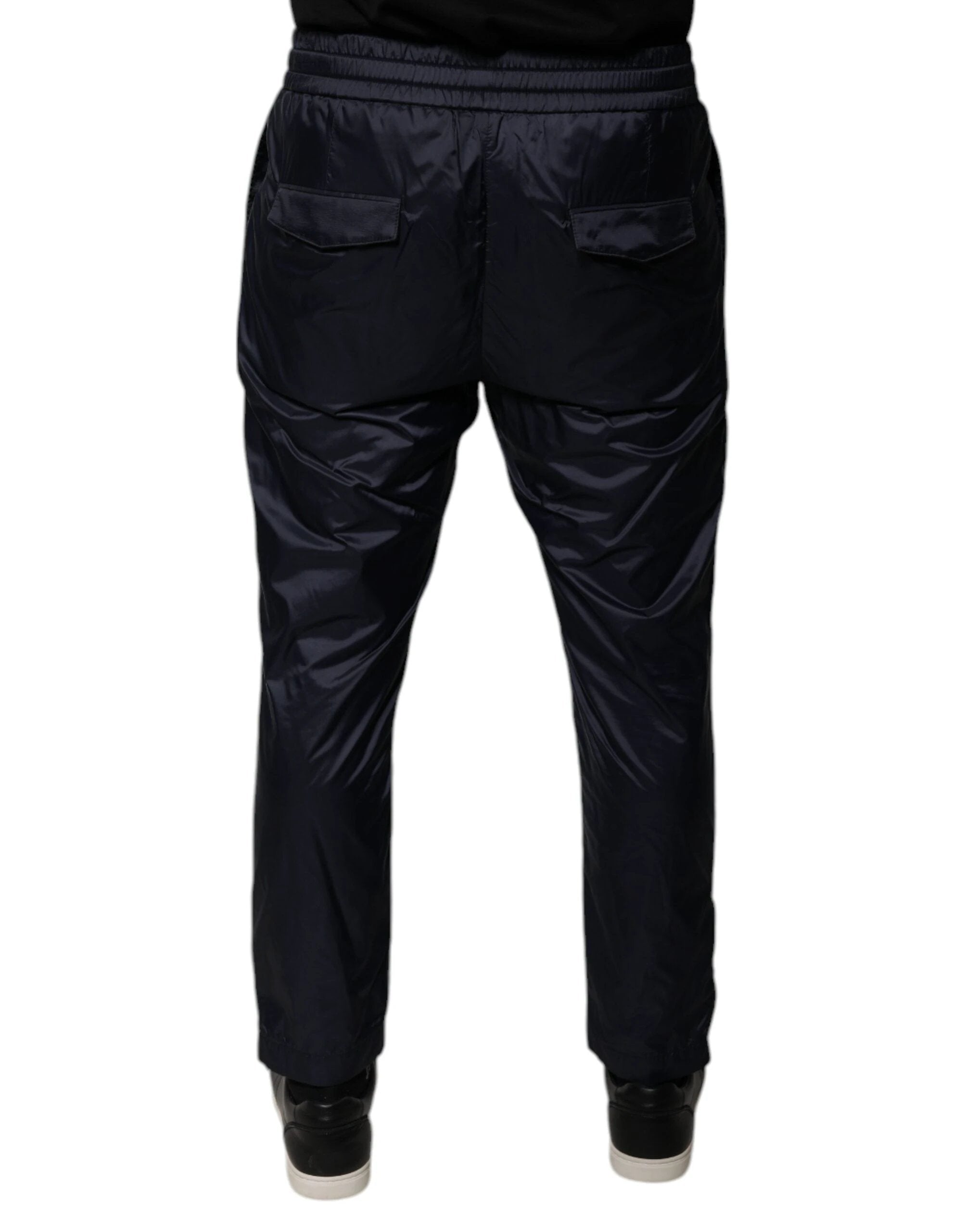 Dolce & Gabbana Dark Blue Cotton Skinny Sweatpants Pants by Dolce & Gabbana